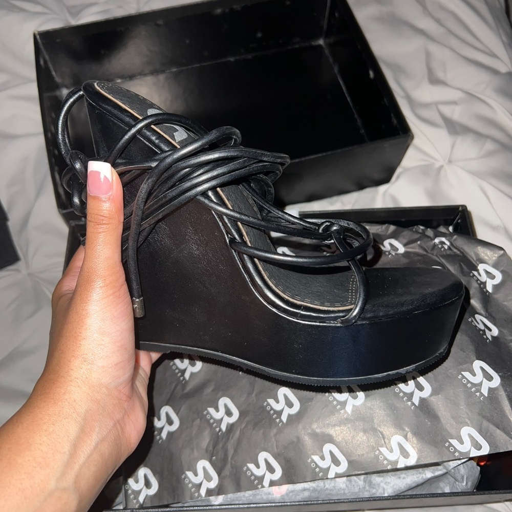 GSUWOO Boardwalk Heels Women’s Size 8
